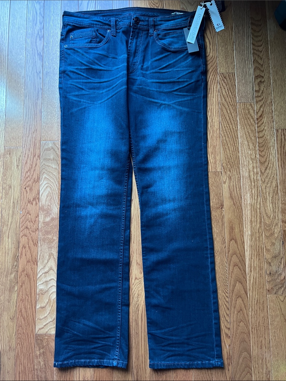 Buffalo David Bitton Dark Blue Wide-Leg Jeans